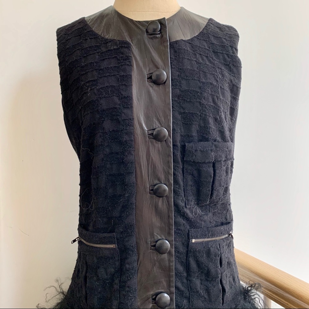 Vintage Vest with Fur